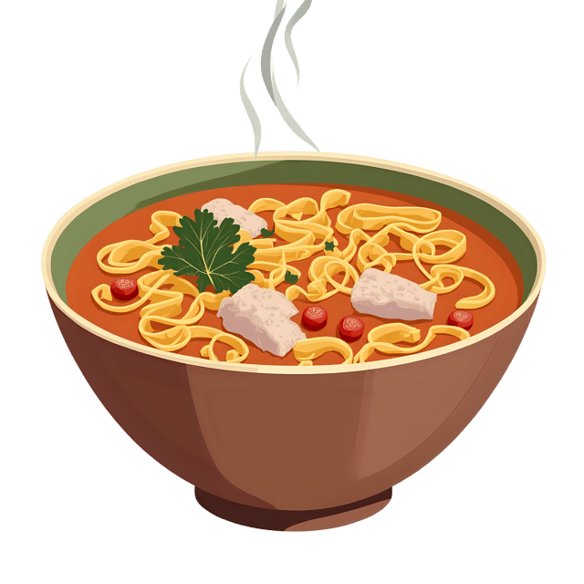 Free transparent PNG: Chicken Noodle Soup Bowl PNG Transparent Background