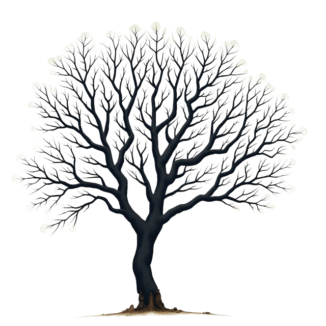 Free transparent PNG: Bare Winter Tree with Twisted Branches PNG Transparent Background