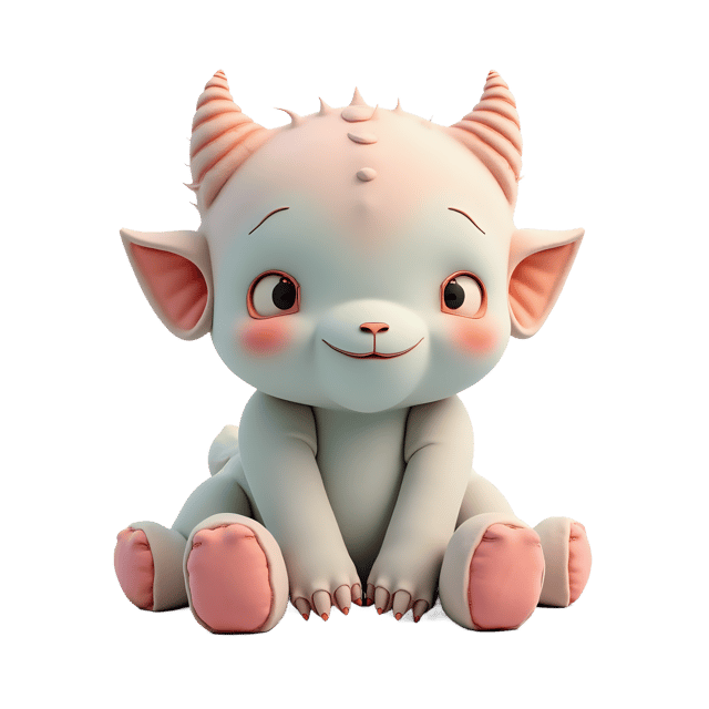 Free transparent PNG: Gentle Monster Doll PNG with Transparent Background in Soothing Pastel Colors