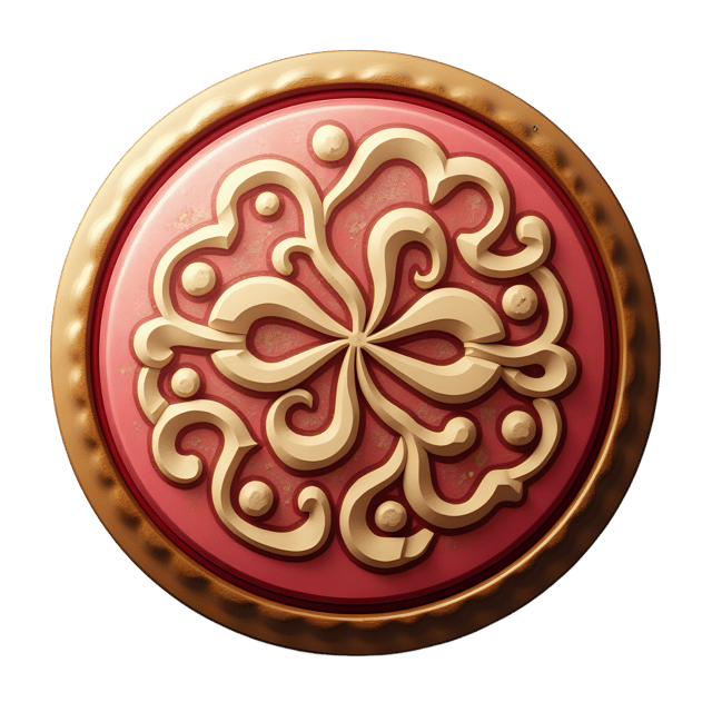 Free transparent PNG: Retro Button with Swirl Pattern  Free PNG Download