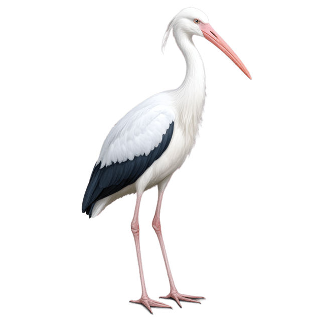 Free transparent PNG: Stork Bird PNG with Transparent Background for Art and Design Projects