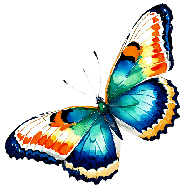 Free transparent PNG: Peacock Butterfly Watercolor Style Transparent PNG - Gentle Clipart for Nature Lovers