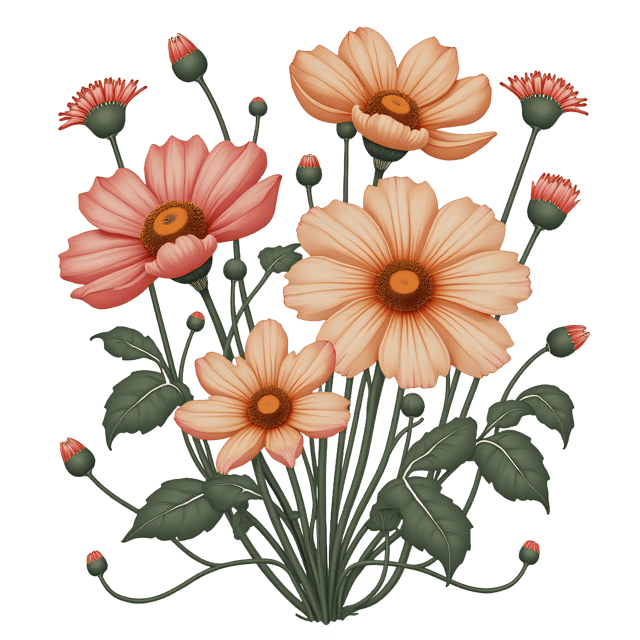 Free transparent PNG: Art Nouveau Floral Motif PNG Clipart  Elegant Design Element for Decor  Crafts