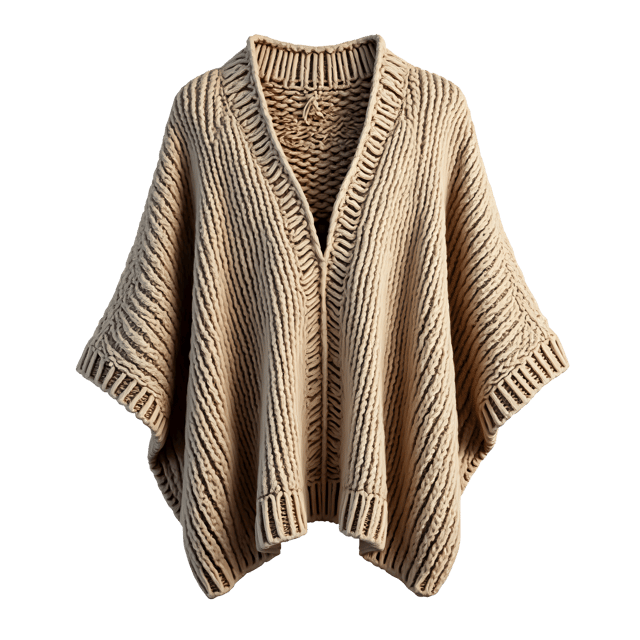 Free transparent PNG: Knitted Poncho PNG Clipart  Ideal for Fashion, Crafts  Seasonal Designs