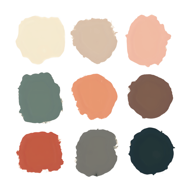 Free transparent PNG: Muted Hues Harmony PNG with Transparent Background for Artistic and Decorative Use