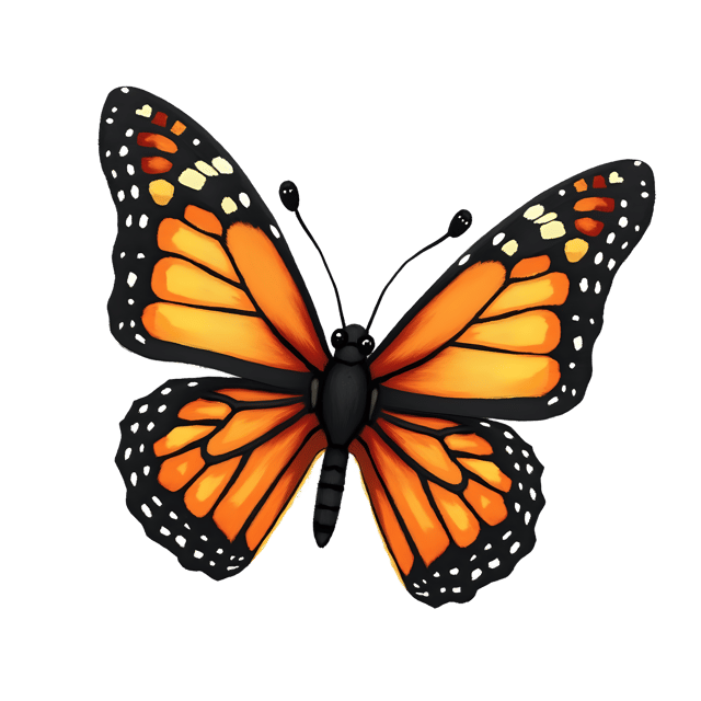 Free transparent PNG: Transparent Butterfly PNG Drawing for Art and Craft Projects