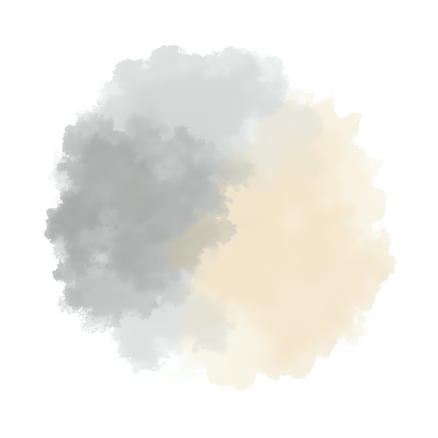 Free transparent PNG: Muted Gray and Soft Cream Smudge Blend for Artistic Design