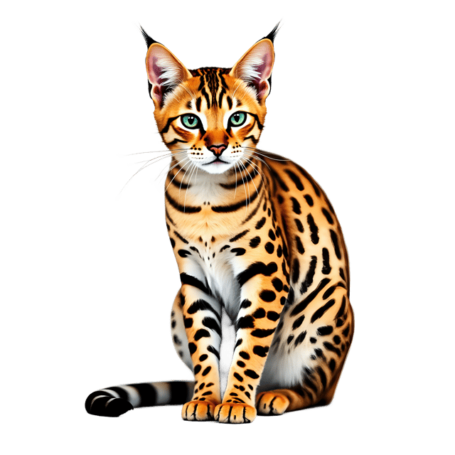 Free transparent PNG: Savannah Cat PNG  Elegant Feline for Animal Lovers  Art