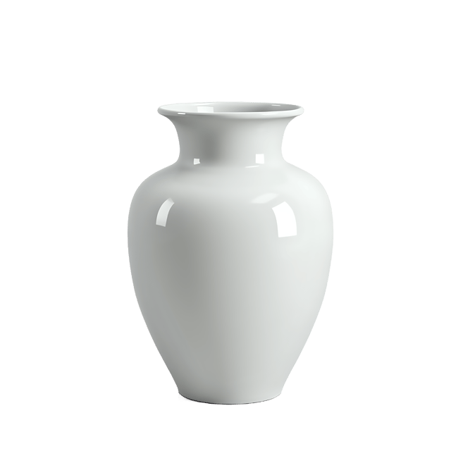 Free transparent PNG: White Ceramic Vase PNG with Transparent Background for Decorative and Artistic Use