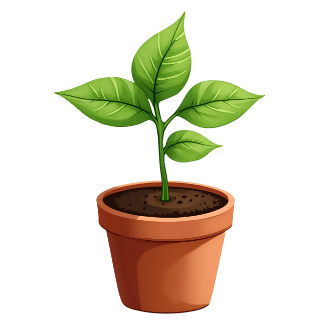Free transparent PNG: Plant Sprout in Clay Pot  Nature Clipart, free download png
