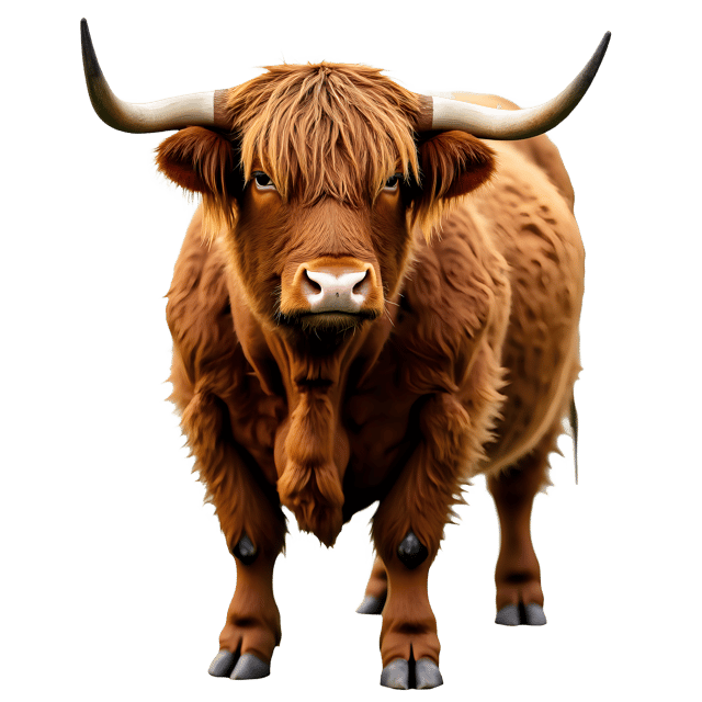 Free transparent PNG: Highland Cow PNG with Transparent Background for Art and Design