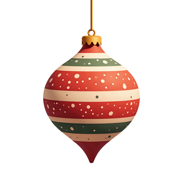 Free transparent PNG: Striped Holiday Ornament  Winter Theme Clipart, free downloadable png