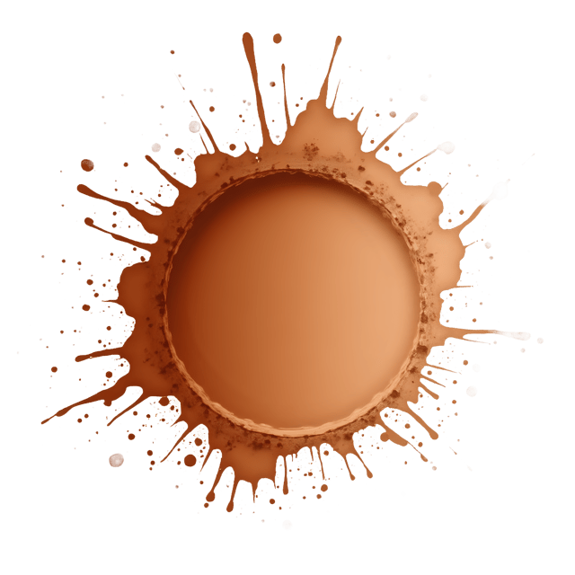 Free transparent PNG: Vintage Brown Paint Splash  Artistic Clipart Design, free download png
