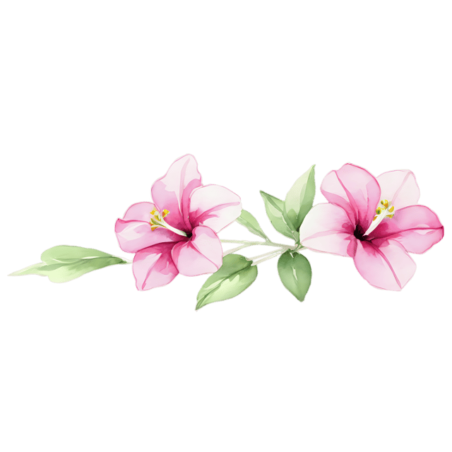 Free transparent PNG: Watercolor Petunia Flower Transparent PNG – Gentle Illustration for Floral Designs