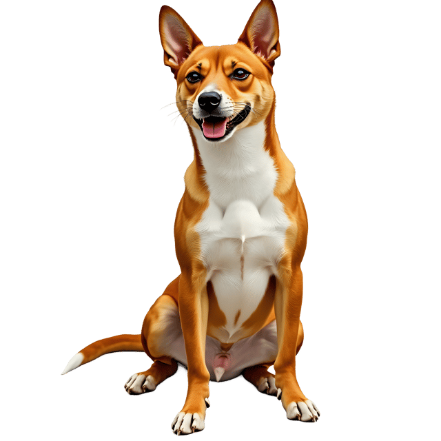 Free transparent PNG: Regal Basenji PNG with Transparent Background for Elegant Dog Imagery