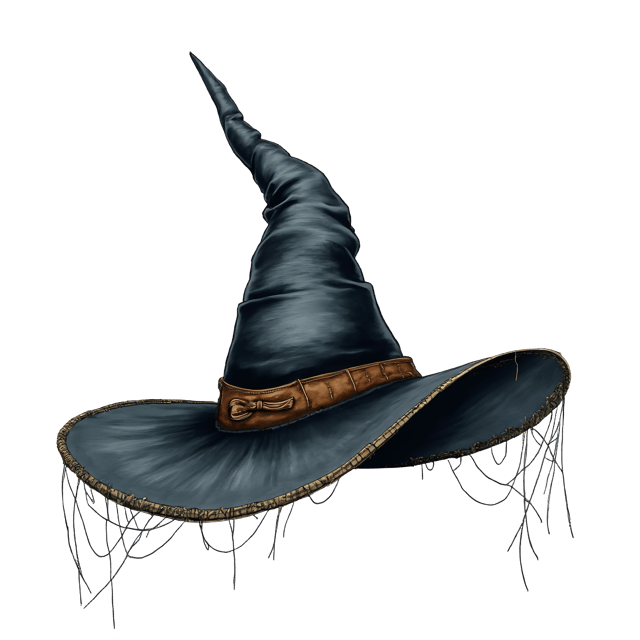 Free transparent PNG: Bent Witch Hat  Halloween Clipart, free transparent png download