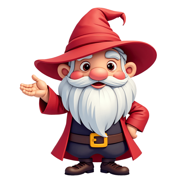 Free transparent PNG: Cute Wizard Gnome  Fantasy Clipart, free downloadable png