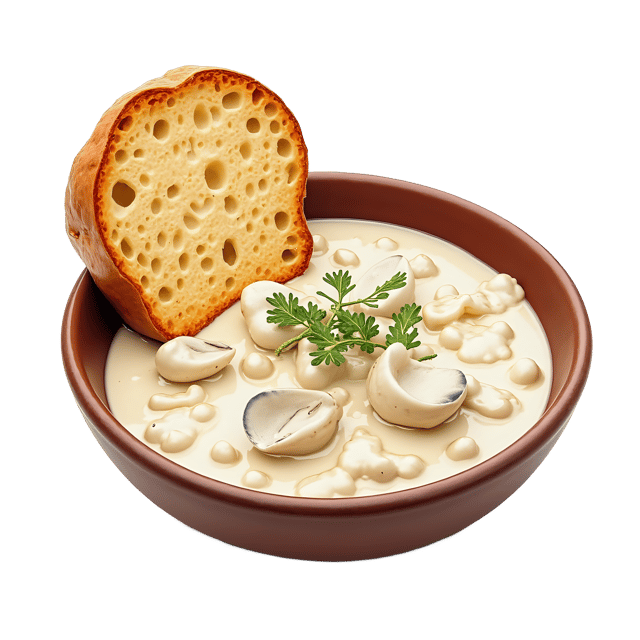 Free transparent PNG: Clam Chowder with Bread Bowl  Food Clipart, free transparent png download