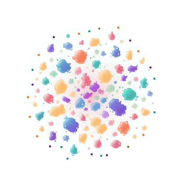 Free transparent PNG: Pixelated Shape Scatter  Fading Colors Clipart, free download png