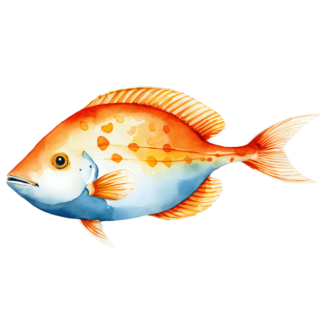 Free transparent PNG: Ocean Sunfish Watercolor Illustration – Transparent PNG