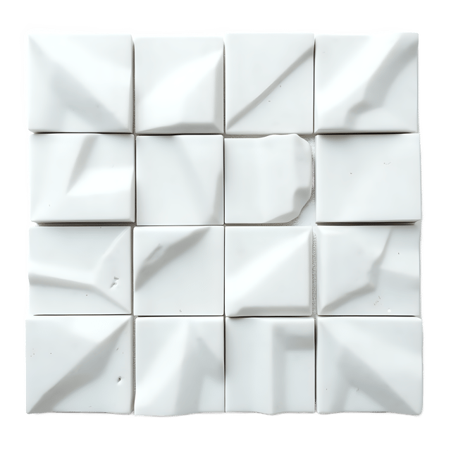 Free transparent PNG: Matte Glass Tesserae Design for Modern and Decorative Art Applications