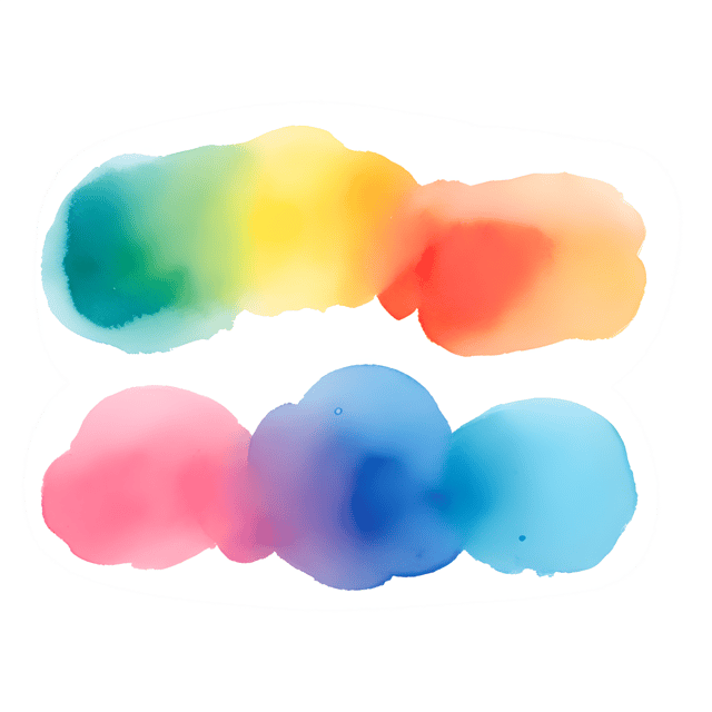 Free transparent PNG: Vibrant Color Whimsical Strokes PNG Art for Creative Projects