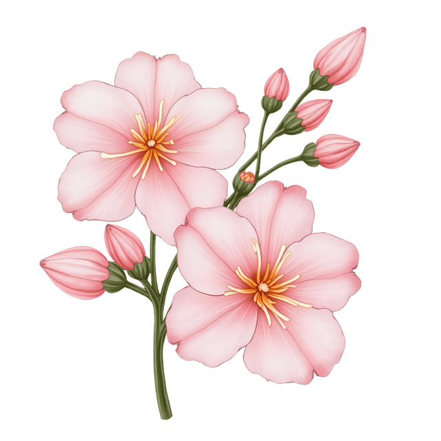 Free transparent PNG: Chalky Pastel Blooms  Free Downloadable PNG