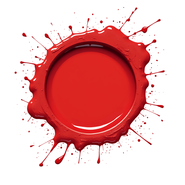 Free transparent PNG: Vintage Red Paint Splash PNG Clipart  Ideal for Artistic Design  Decor Projects