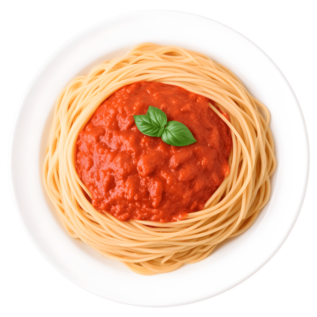 Free transparent PNG: Classic Italian Spaghetti with Marinara Sauce PNG Transparent Background