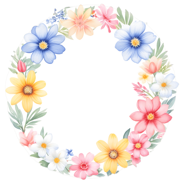 Free transparent PNG: Blossoming Flowers Celestial Harmony PNG Design for Nursery and Decorative Crafts