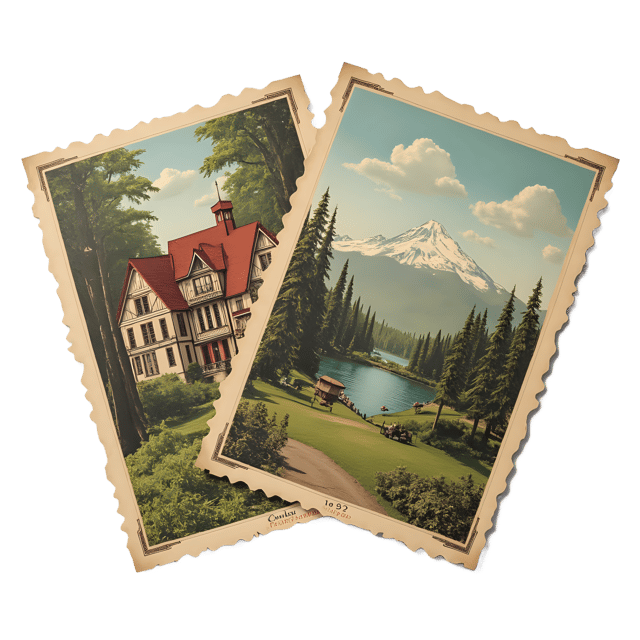 Free transparent PNG: Vintage Postcards PNG Clipart  Perfect for Nostalgic Design Projects  Collectibles