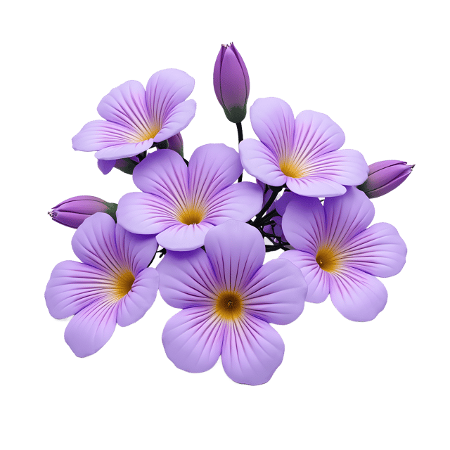 Free transparent PNG: Freesia Bunch with Lavender Blooms PNG Image - Elegant Floral Design for Visual Projects
