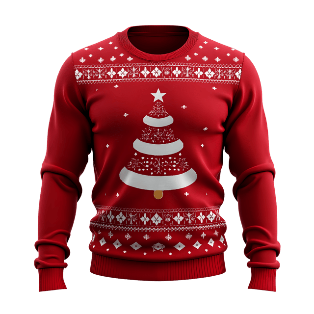 Free transparent PNG: Red Christmas Sweater PNG Clipart  Perfect for Holiday Designs  Crafts