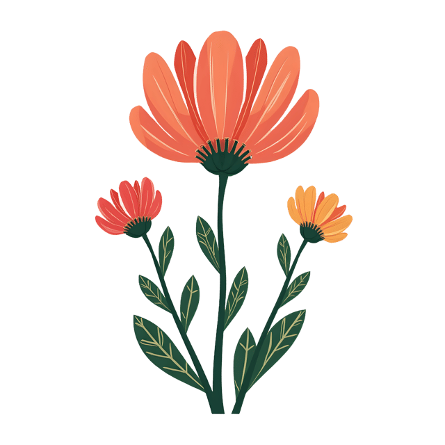 Free transparent PNG: Fringe Bloom with Patterned Stems  Floral Clipart, free download png