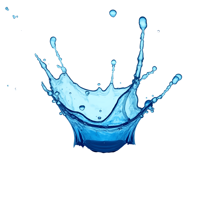 Free transparent PNG: Deep Blue Droplets Colliding in Abstract Shapes PNG with Transparent Background