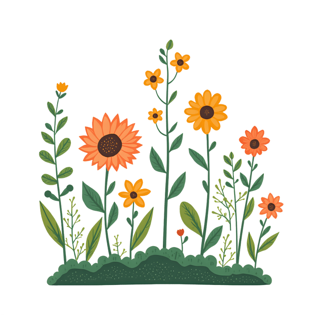Free transparent PNG: Cheerful Quirky Plant Illustrations with Transparent Background