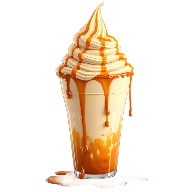 Free transparent PNG: Ice Cream Float with Caramel Drizzle  Dessert Clipart, free png download