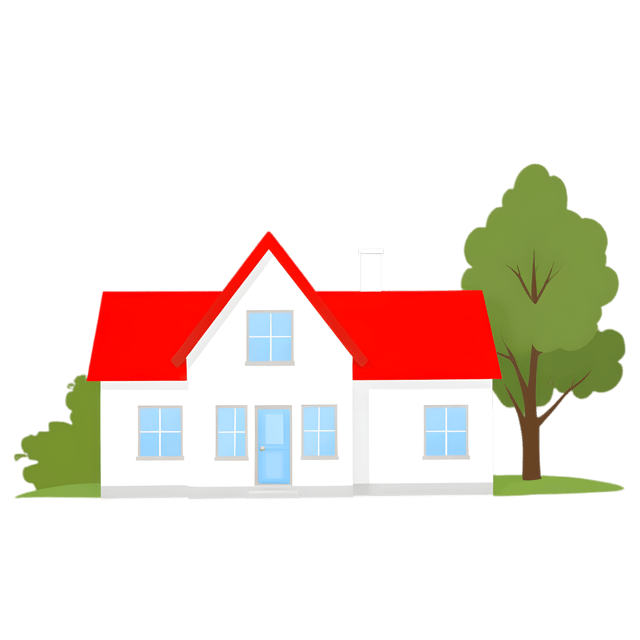 Free transparent PNG: Cute Cozy Home with Red Roof and White Walls PNG for Nursery Decor