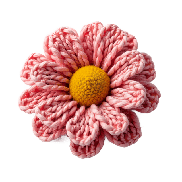 Free transparent PNG: Knitted Flower PNG Clipart  Perfect for Crafting  Decor