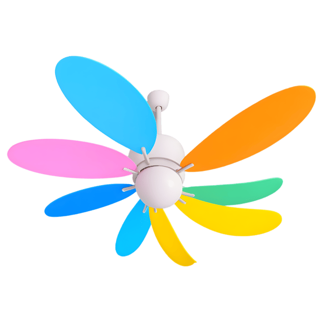 Free transparent PNG: Colorful Ceiling Fan Blades PNG with Transparent Background