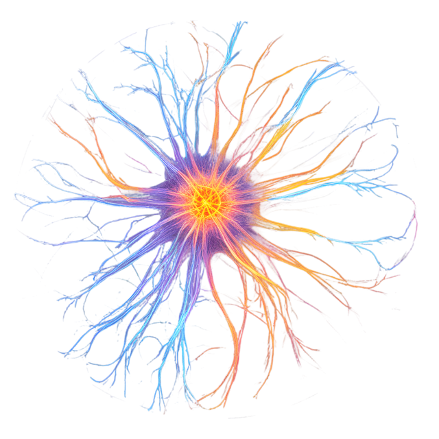 Free transparent PNG: Intricate Neural Pathways Glowing Transparent PNG