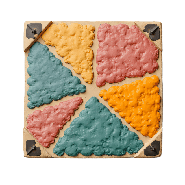 Free transparent PNG: Hand-Painted Tesserae with Transparent Background PNG Format