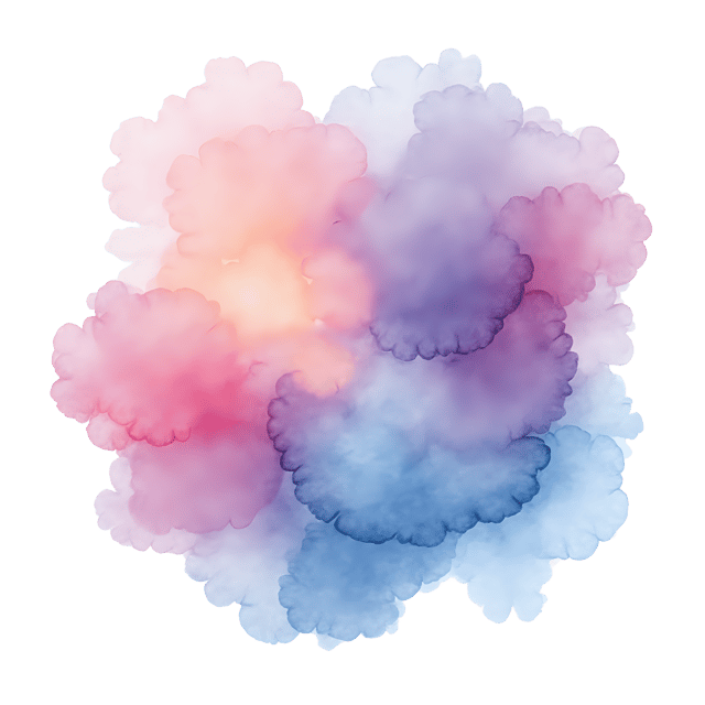 Free transparent PNG: Handmade Nebula with Swirling Pastel Colors PNG Design for Artistic and Decorative Purposes
