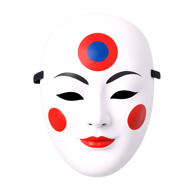 Free transparent PNG: Korean Tal Mask PNG with Transparent Background for Art and Crafts