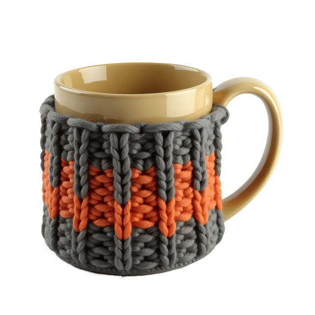 Free transparent PNG: Knitted Mug Cozy PNG Clipart  Perfect for DIY Projects  Warmth