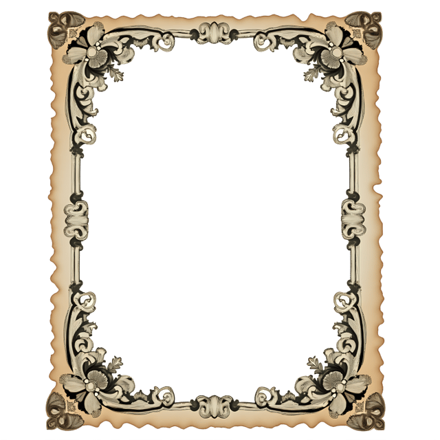 Free transparent PNG: Vintage Postcard Frame PNG Clipart  Ideal for Design Projects  Decor