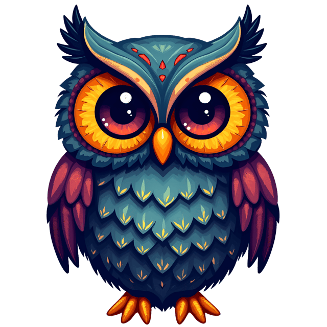 Free transparent PNG: Mystical Owl Halloween Clipart with Transparent Background