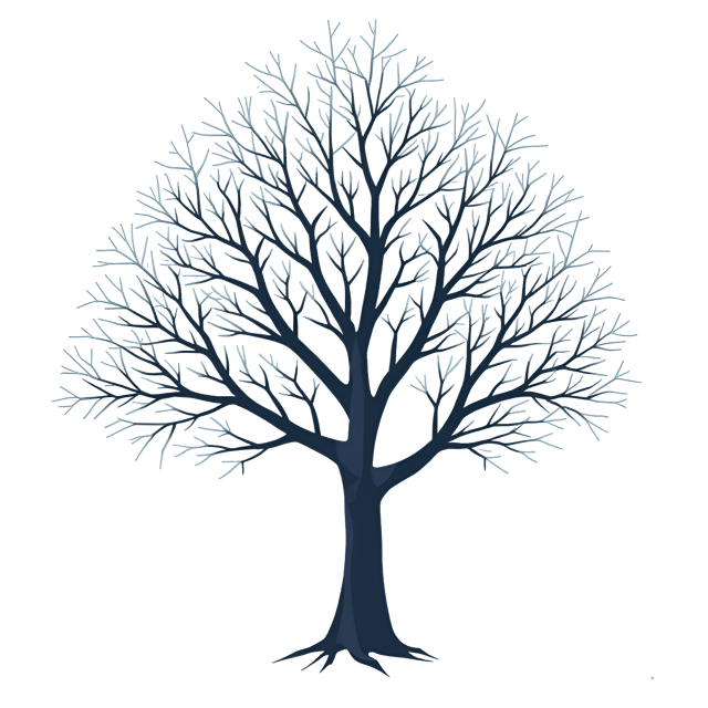 Free transparent PNG: Leafless Winter Tree PNG Illustration with Bare Branches Against Snowy Sky