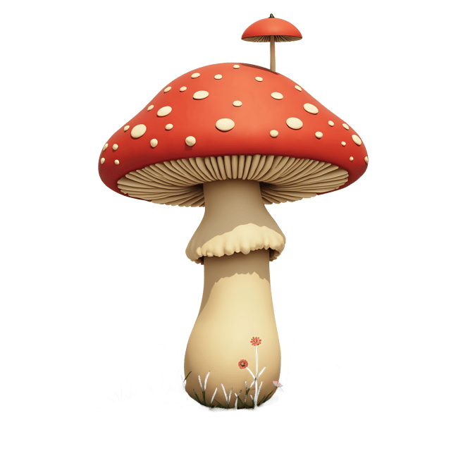 Free transparent PNG: Transparent Background Mushroom PNG Clipart for Crafts and Decor