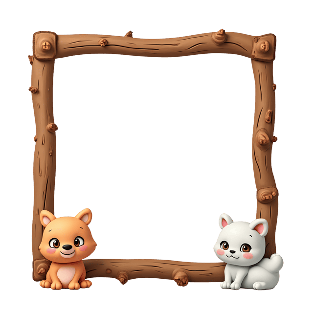 Free transparent PNG: Distressed Wood Frame PNG  Perfect for Decor and Craft Designs